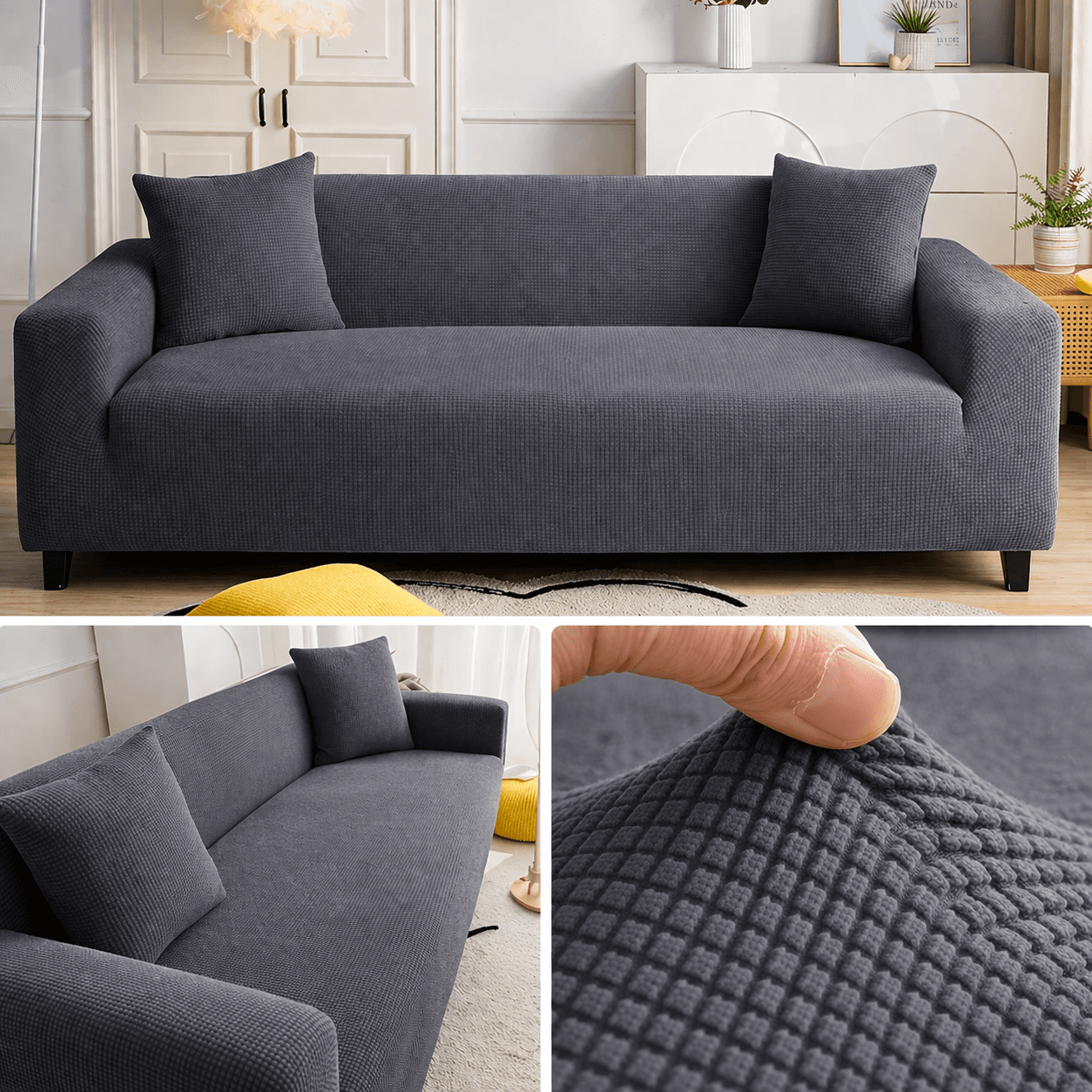 Capa Para Sofá Retrátil Semi Impermeável - Tecido Jacquard