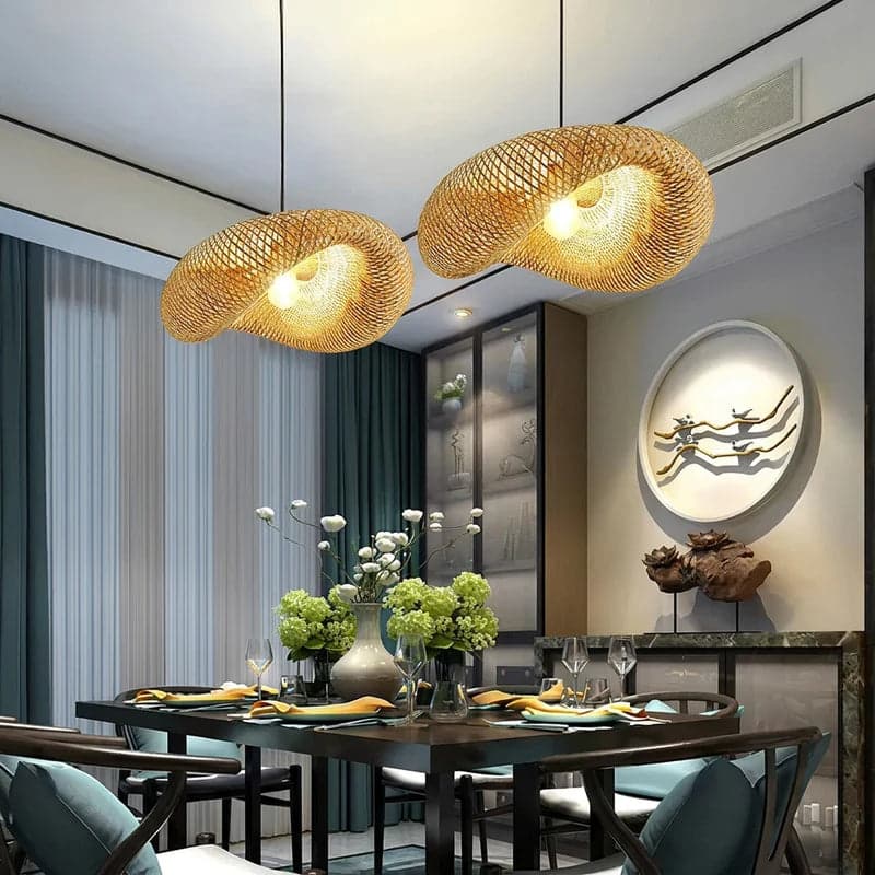 Lustre Pendente de Bambu - Quancim Lux