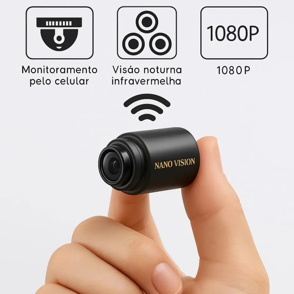 Kit 3 Nano Vision Mini Câmera De Segurança (Ultra HD 4K)
